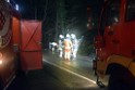 Container LKW umgestuerzt Koeln Brueck Bruecker- Dellbruecker Mauspfad P208